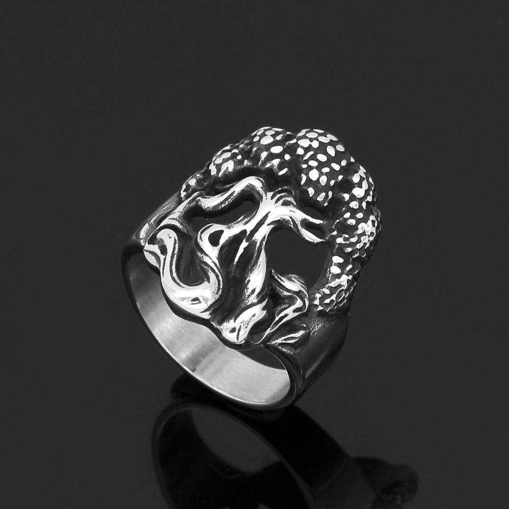 New Nordic Mythology Vikings Guarding the World Tree of Life Ring