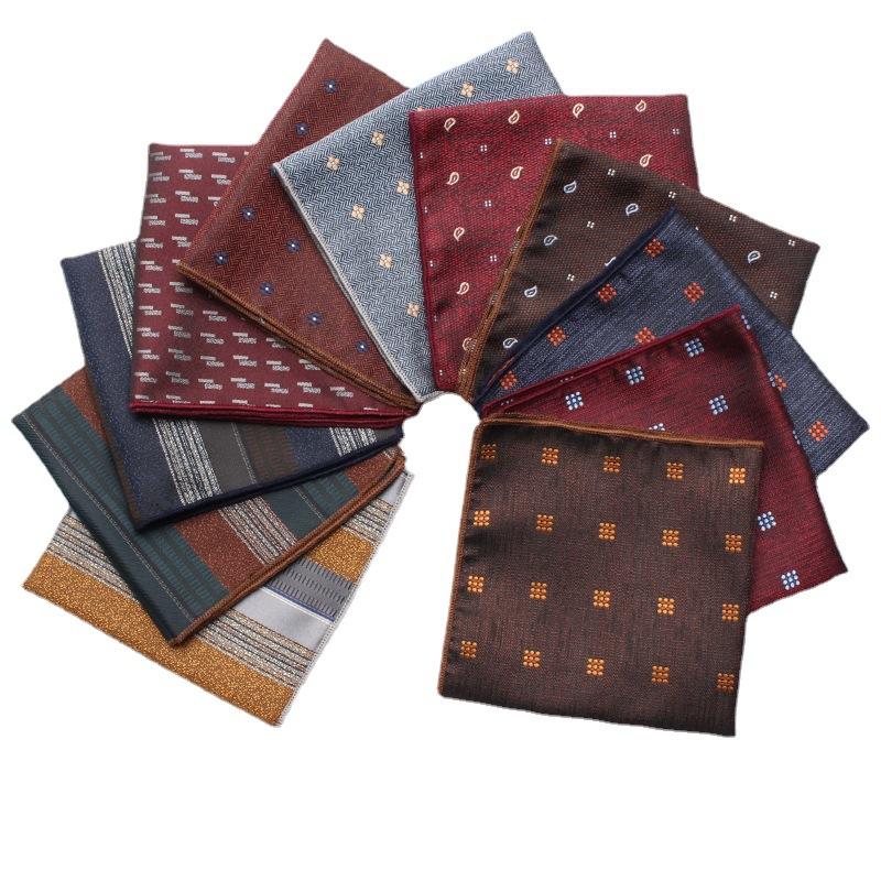 Rael Men'S Wedding Polyester Square Scarf Suit Handkerchief Pocket Towel Suit Square Scarf Multi-Color Chest Towel