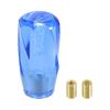A ABSOPRO Universal Shift Knob 10cm Stick Shifter Lever Knob with 2 Adapters for Auto and Manual Vehicles Acrylic Blue