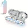 Travel-Friendly Electric Toothbrush Case - Shockproof EVA with Waterproof PU Coating, Spacious Storage for Brushes, Heads & Accessories
