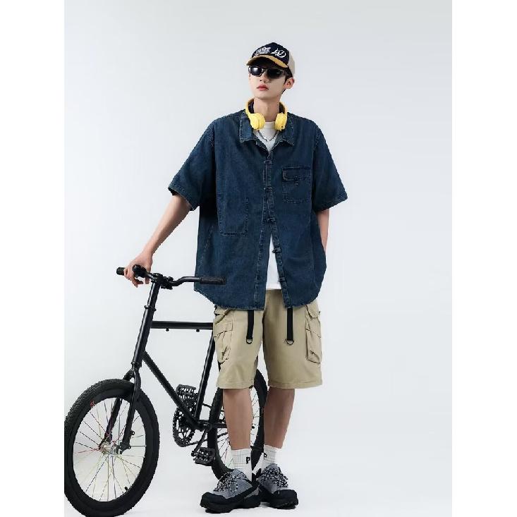 Летняя новая джинсовая куртка в китайском стиле в винтажном стиле для мужчин и женщин, свободный джинсовый топ с ретро-пуговицей