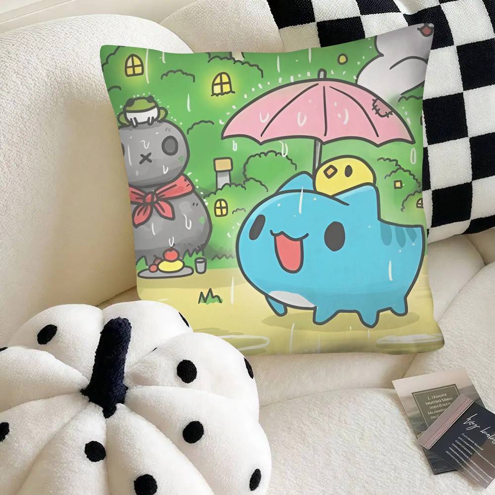 Bugcat Capoo Pillow Case Fashion Square Pillowcase Bedroom Sofa Room Ins Decoration Leisure