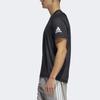 adidas Футболки Мужские Черные С Круглым Вырезом Средней Посадки DZ7366