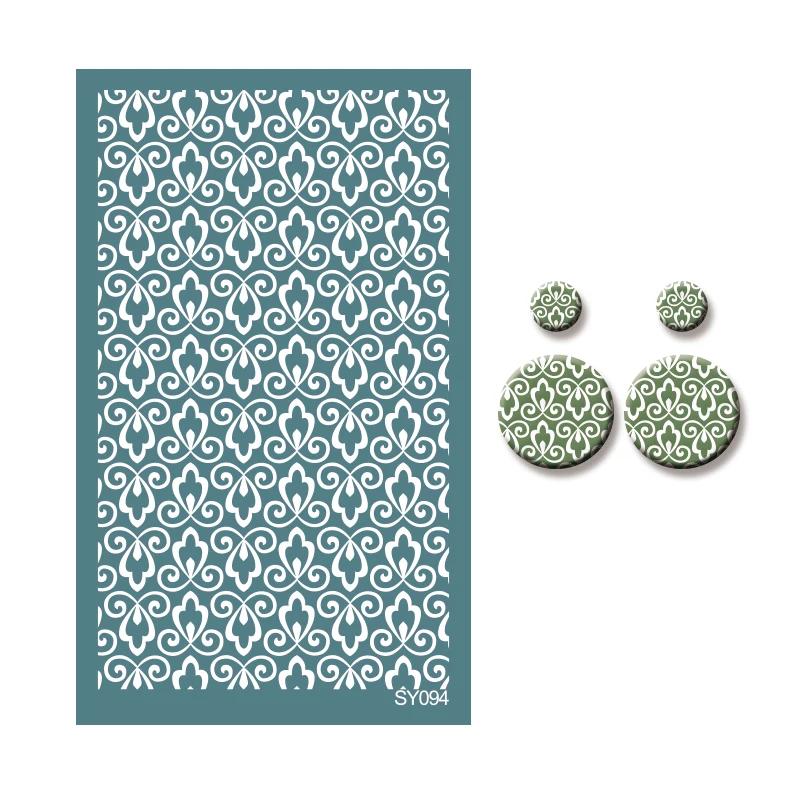 Полимерная глина Раскрашивание Шелкография Трафарет Многоразовый Линейный узор Печать Глиняные штампы DIY Серьги Изготовление ювелирных изделий Керамические инструменты