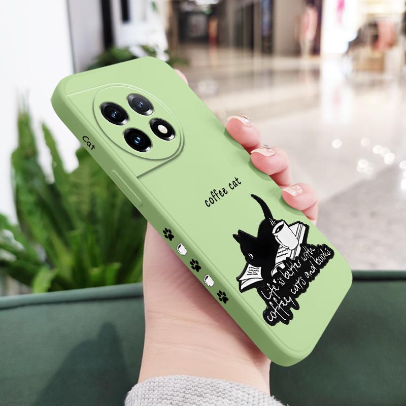 Чехол-книжка "Котёнок" для Oneplus 12 12R 11 11R 10 10R 10T 9R 9RT 9 8T 8 7 7T Pro 5G Жидкий силиконовый чехол