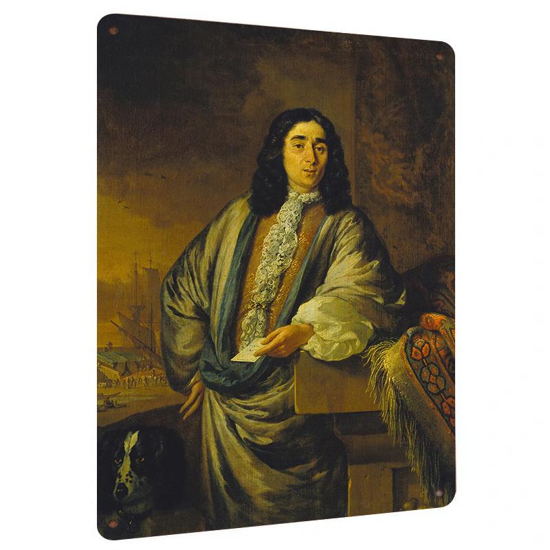 Vintage European Figure Oil Painting Custom Iron Sheet Wall Art Decor for Living Room Bedroom