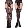 Women Sexy Fishnet Garter Belt Thigh-High Tights Lace Suspender Pantyhose