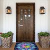 Stylish Eye Mandala Art Doormat, Suitable for Machine Washing, Perfect for Bathrooms, Bedrooms, Living Rooms, And Entrances
