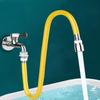 2 режима Удлинитель смесителя Регулируемый Нержавеющая сталь Трубка для водопроводного крана Свободное сгибание Брызгозащищенный Вращающаяся на 360 градусов Удлинительная трубка