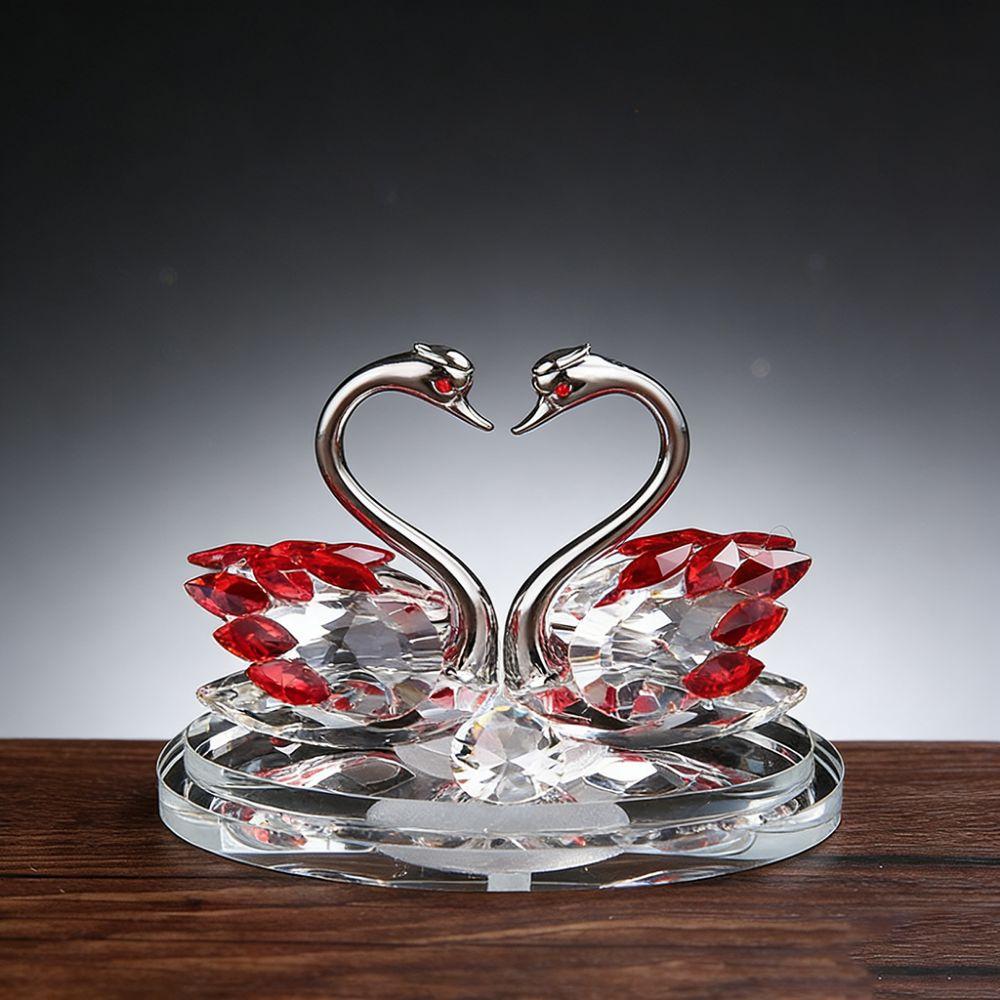 Light Luxury Swan Figurines -encrusted Home Decoration Desktop Ornament  Home Decoration