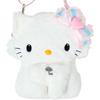Sanrio Шармми Китти Плюшевая Сумка-Кошелек в Форме Сердца Мягкая Ткань Милый Персонаж Аксессуар