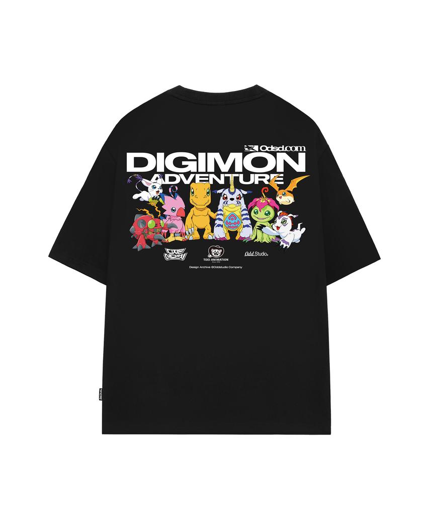 ODDSTUDIO [Digimon Adventure] Digimon Adventure Overfit T-Shirt - 2 Colors