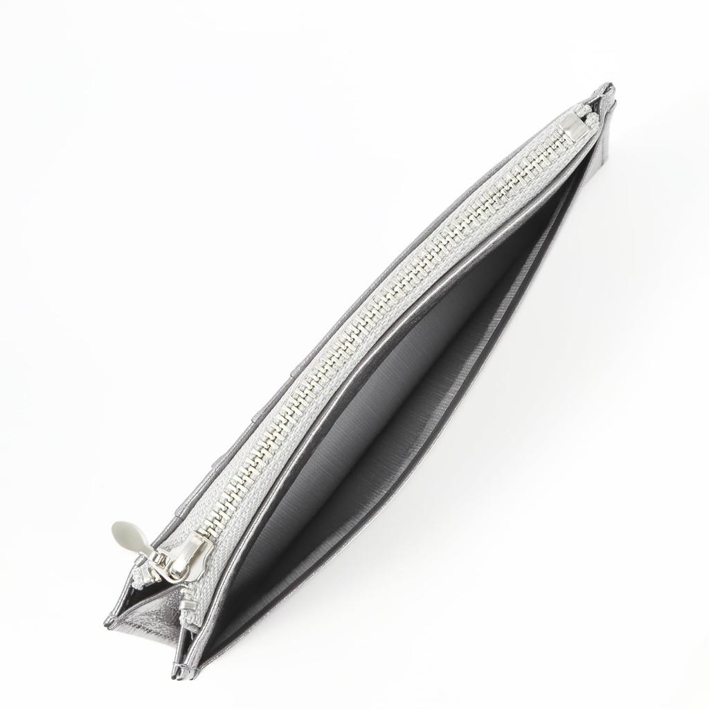 JULLY AND SHUSHU Women's Card Case, Fragment Case, Card Case, IC Card Slot, Pass Case, Bill Compartment, EM-CC (Gunmetal)