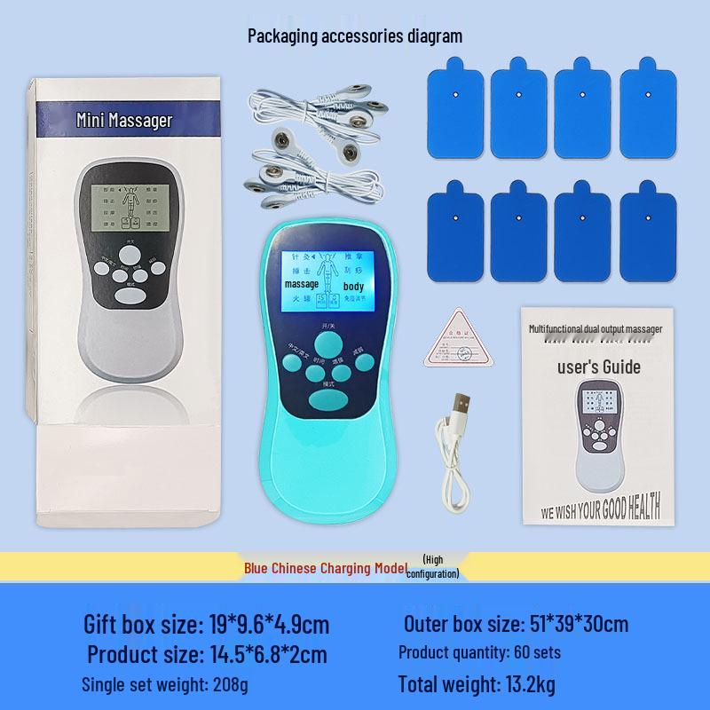 Перезаряжаемый многофункциональный акупунктурный массажер для шеи и поясницы