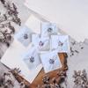6 шт. женские хлопковые носовые платки мягкие подарочные на свадьбу вышитые цветочные платки