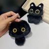 Милый плюшевый черный кот брелок мультфильм мягкая кукла игрушка для женщин девочек сумка подвеска украшение автомобиль брелок детские подарки