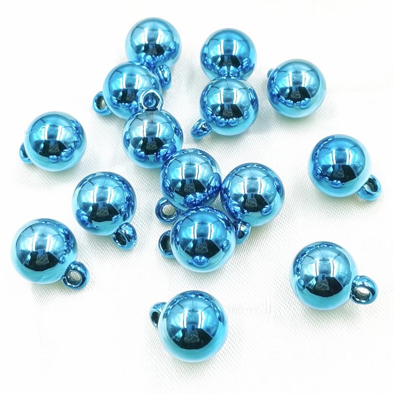 Творческий браслет, модное ожерелье своими руками, подчеркивающее отверстие для подвешивания, материалы ручной работы, металлическая текстура, 10 шт., круглые бусины, гальванизированные ювелирные аксессуары