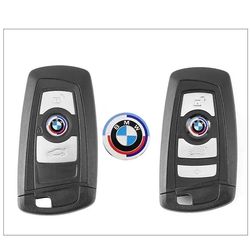 IGRZ5 Hot 2025 E90 For BMW M X3 X5 X6 11/14mm Aluminum Car Logo Remote Key Sticker Emblem For BMW Limited Edition F30 F10 E90 E3