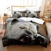 3D The Bulldog Bedding Sets Duvet Cover Set With Pillowcase Twin Full Queen King Bedclothes Bed Linen