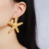New Beach Vacation Style, Personalized Sea Star Earrings, Exaggerated and Cool Geometric Star Earrings