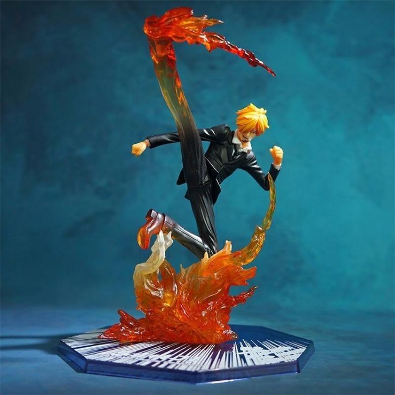 One Piece Монки·Д·Лампа Зорро Портгас·Д·Эйс киношная периферия мультяшная модель игрушка подарок на день рождения мальчику настольные украшения