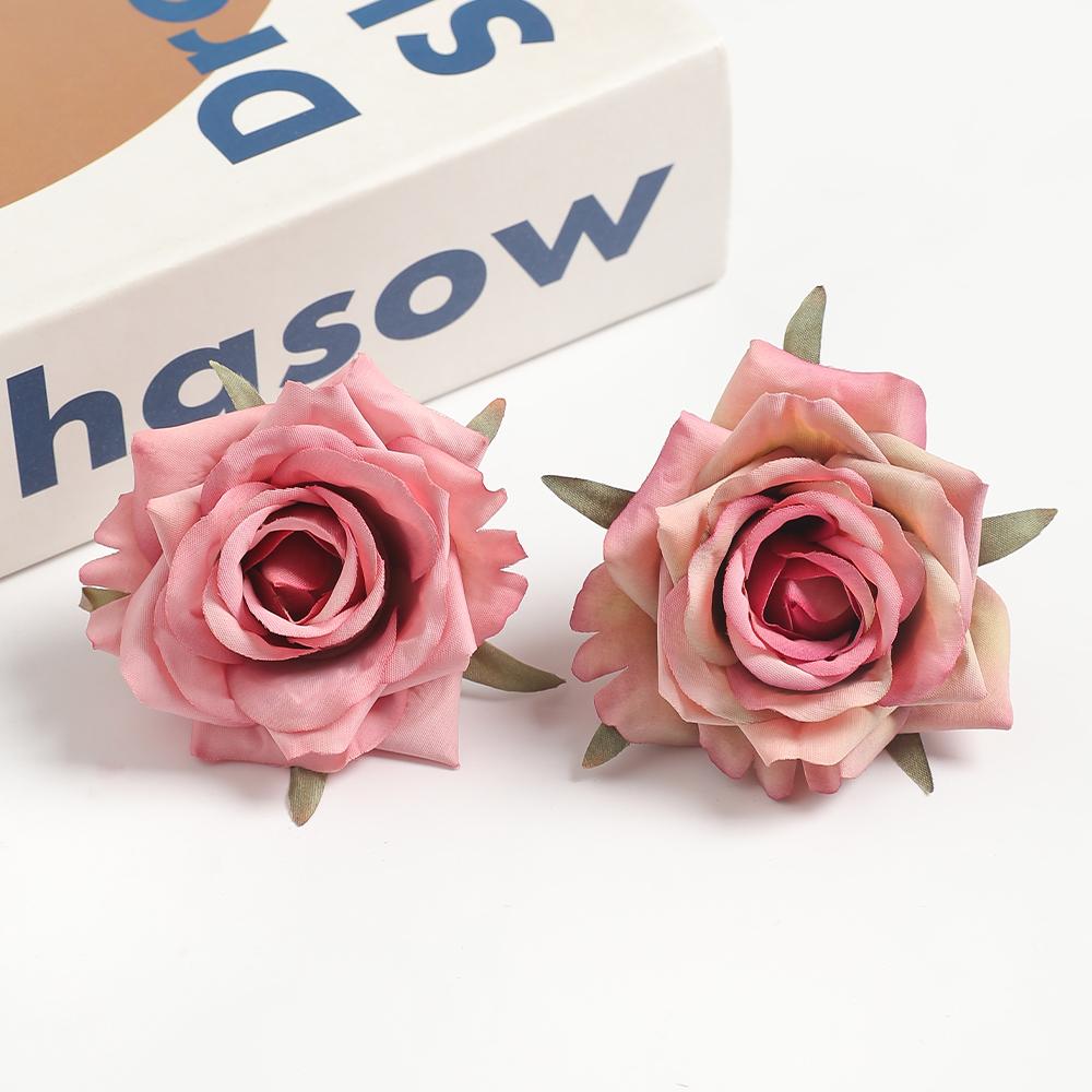 10/20 шт. Искусственные цветы розы 6,5 см Шелковые искусственные цветы для декора дома, комнаты, вечеринки, сада, свадебного украшения, DIY подарки, аксессуар