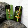 Чехол для телефона с древесной лягушкой для iPhone 17,16,15,14,13,12,11 Plus,Pro Max,XS,Красочный серебристый чехол для телефона Funda Cover