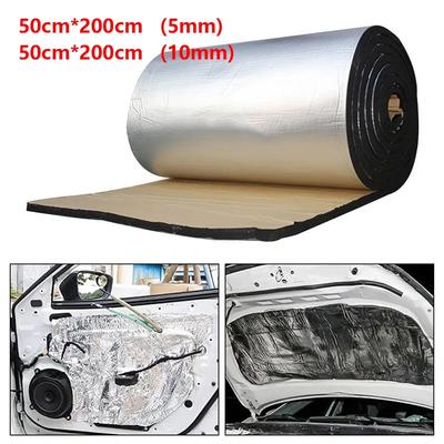 200x50 см автомобильный шумопоглощающий коврик 5/10 мм, утолщающий шумопоглощающий теплоизоляционный пенопластовый коврик для авто капота, двери двигателя