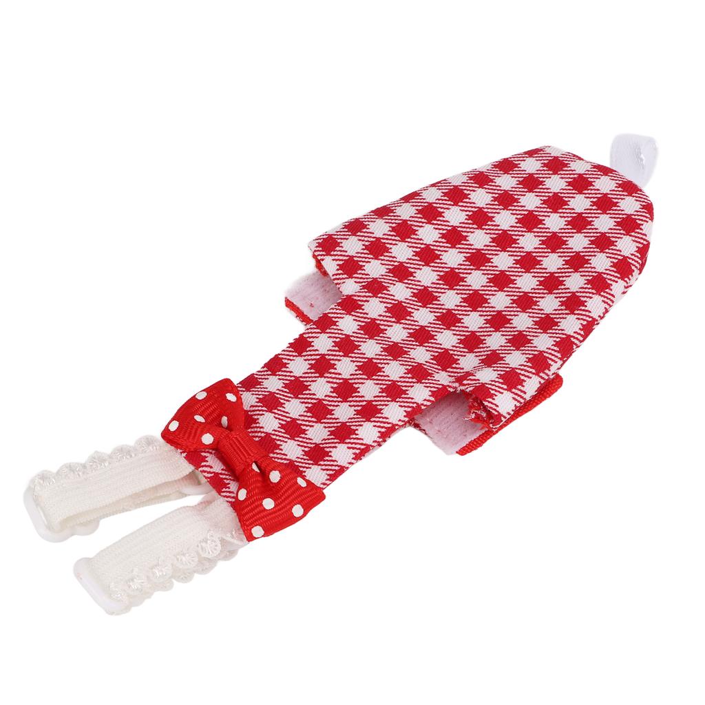 Подгузник для птиц Регулируемый Красный клетчатый узор Костюм пилота для попугаев Ара Волнистый попугайчик Попугай