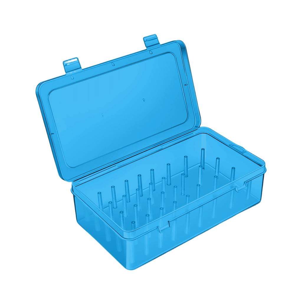 Piping Tips Storage Box With Fixed Pins, 42 Pegs Piping Tip Set Organizer Case, Cakes Decorating Kit Storage Organizer