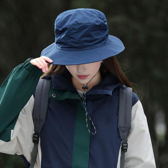 Рыбацкая шляпа унисекс с большими полями, ветрозащитный ремешок на подбородке, защита от ультрафиолета и солнечного света, быстросохнущая, отличная воздухопроницаемость, дорожная кепка для рыбалки на открытом воздухе