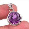 Natural Alexandrite Gemstone 925 Solid Sterling Silver Gift Pendant 1.25" q9G83