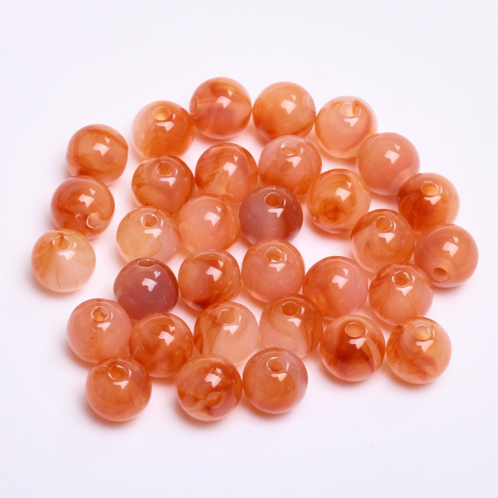 Бусины россыпью, аксессуары для бисероплетения, 8 мм, ручная работа, изготовление ювелирных изделий из смолы, браслет, ожерелье, аксессуары, 30 шт., модный имитационный нефритовый камень, круглый