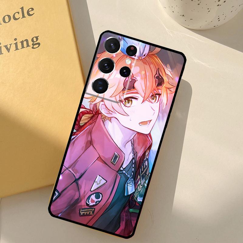 Genshin Impact ThoMa Phone Case For Samsung Galaxy S24 Ultra S20 S21 S22 S23 S25 S9 S10 Plus S25 FE Cover Shell