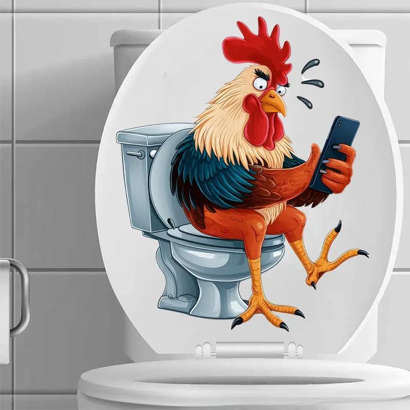 1 шт. Забавные наклейки на сиденье унитаза из ПВХ с животными Обезьяна Зебра Жираф Декали Водонепроницаемый Декор для стен ванной комнаты и двери Креативные съемные наклейки