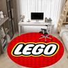 1 шт. Коврик для пола LEGO Office Круглый, Коврик для помещений, Подходит для офиса, Спальни, Гостиной, Домашнего декора, Декор комнаты, Offic a0928182