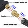 2xCoupler M22 15mm Male To M22 14mm Female Pressure Washer Hose Thread Connector