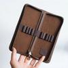 Genuine Leather Pencil Bag Multi-functional Pen Protective Cover  Office School Supplies