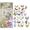 60pcs Vintage Stickers Decor Journaling Stationery Washi Paper Retro Flowers Leaves Plants Deco Stickers