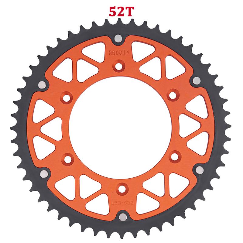 Motorcycle Parts 520 45T-52T Rear Sprockets For KTM 125 150 200 250 300 350 400 450 500 690 790 890 EGS EXC XC SX Duke XC-W MXC