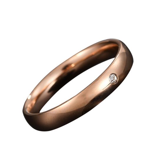 Краткое кольцо из нержавеющей стали со стразами, инкрустированное женским кольцом на палец, декор для свадебной вечеринки