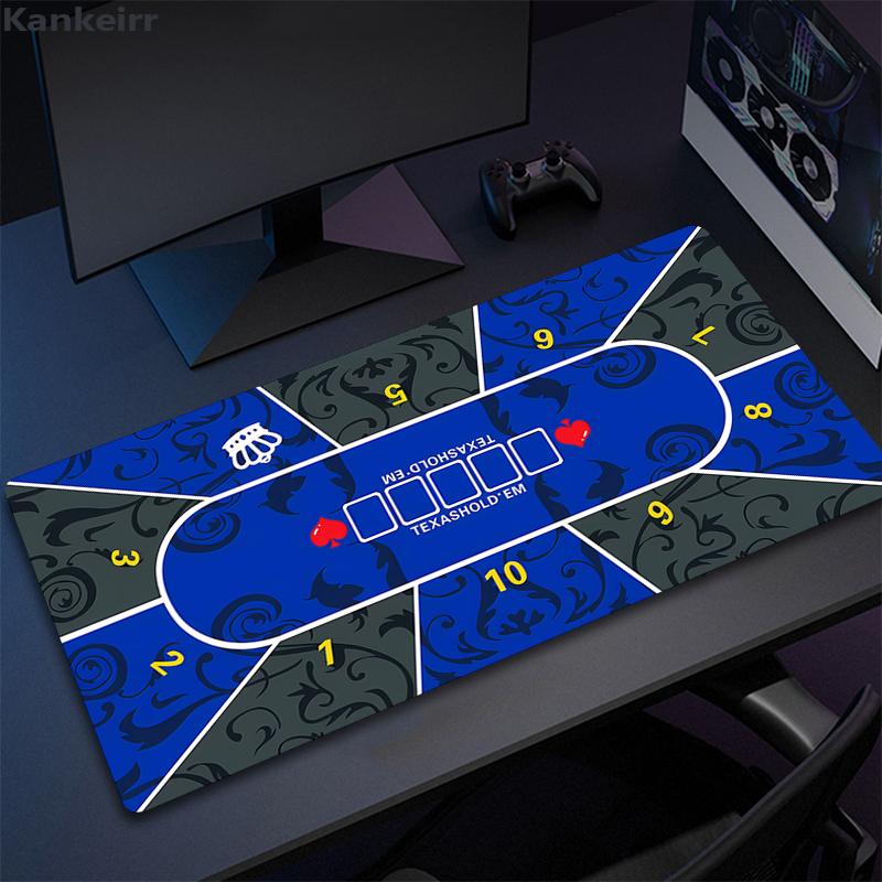 50x100 см Профессиональный покерный мат Скатерть для стола для покера Техасский холдем Портативная резиновая водонепроницаемая Накладка на стол для покера Коврик для настольных игр