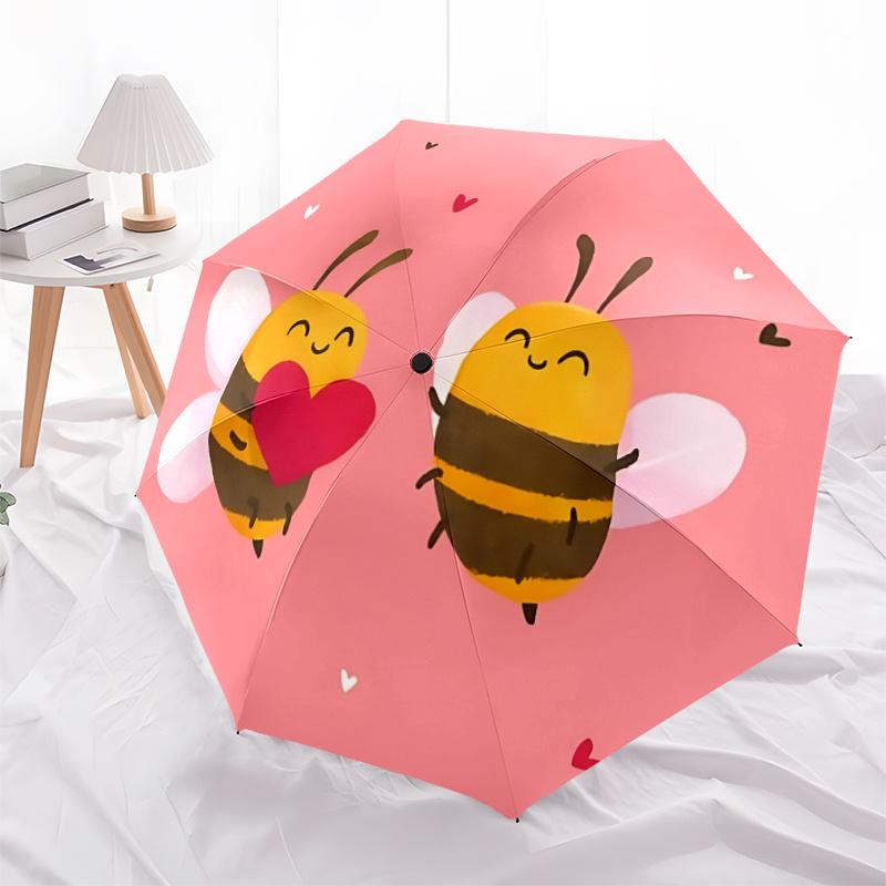 1pc Bee Love Umbrella That Opens Closes Automatically Perfect Gift with a Convenient Folding Mechanism 55