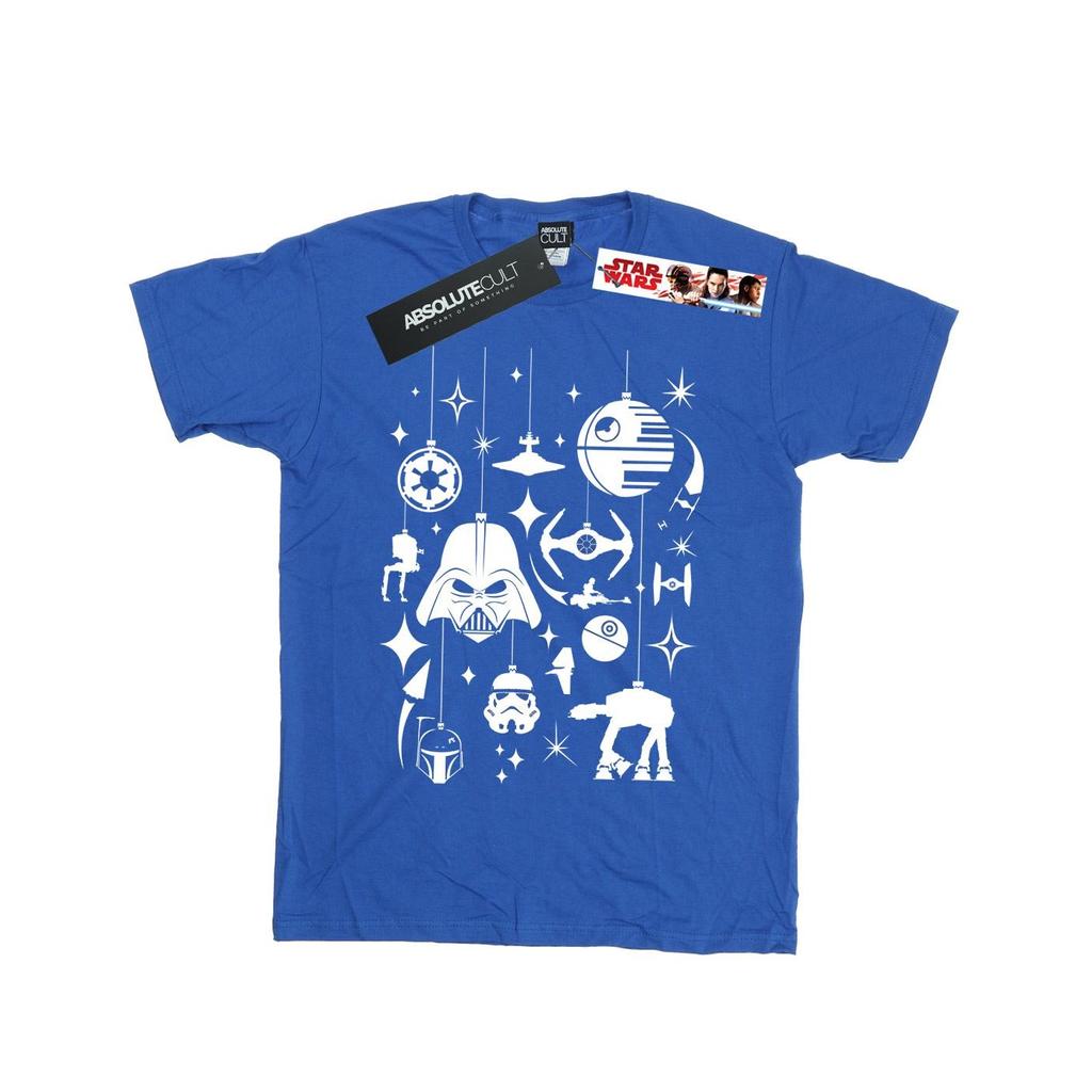 STAR WARS Мужская футболка с рождественскими украшениями