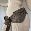 Корсетный пояс 2000-х годов Женский декоративный пояс для брюк, платья, пояс-кинчер с заклепками и шипами, модный поясной ремень для повседневного использования