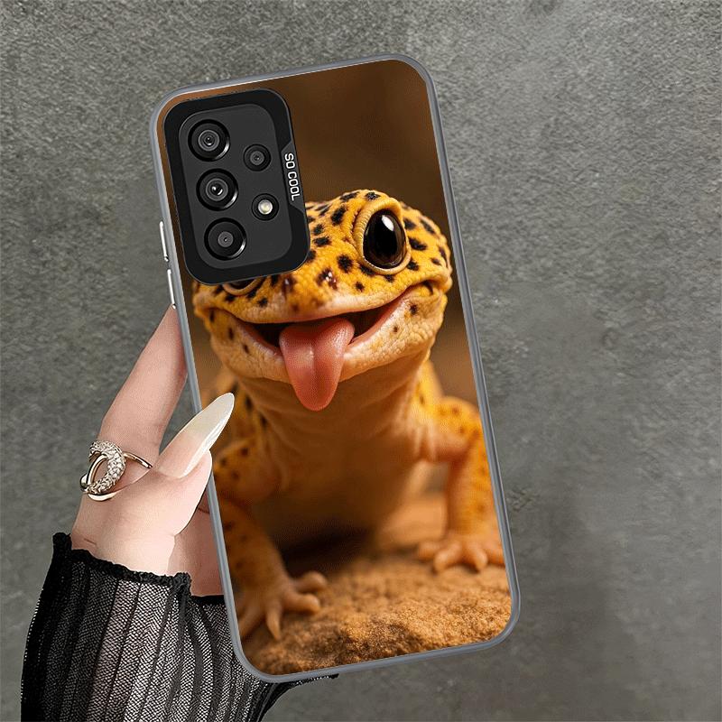 Lizards Geckos Cute Pet Soft Phone Case for Samsung A17 A16 A15 A14 A13 A57 A56 A55 A54 A53 A37 A36 A35 A34 A33 A26 A25 A24 A23
