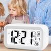 12/24h Led Digital Display Alarm Clock Home Bedside Battery Power Multifunction Snooze/Temperature Night Light Date Alarm Clock