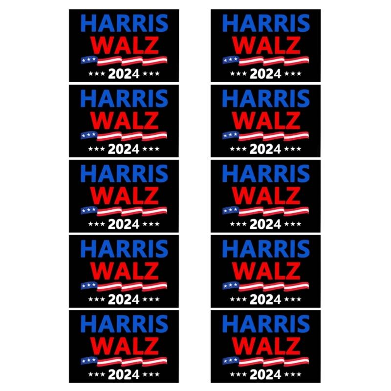 Harris Tim Walz Наклейки Waltz for President Наклейки на бампер автомобиля Наклейки на окна Водонепроницаемые наклейки Наклейки на автомобиль