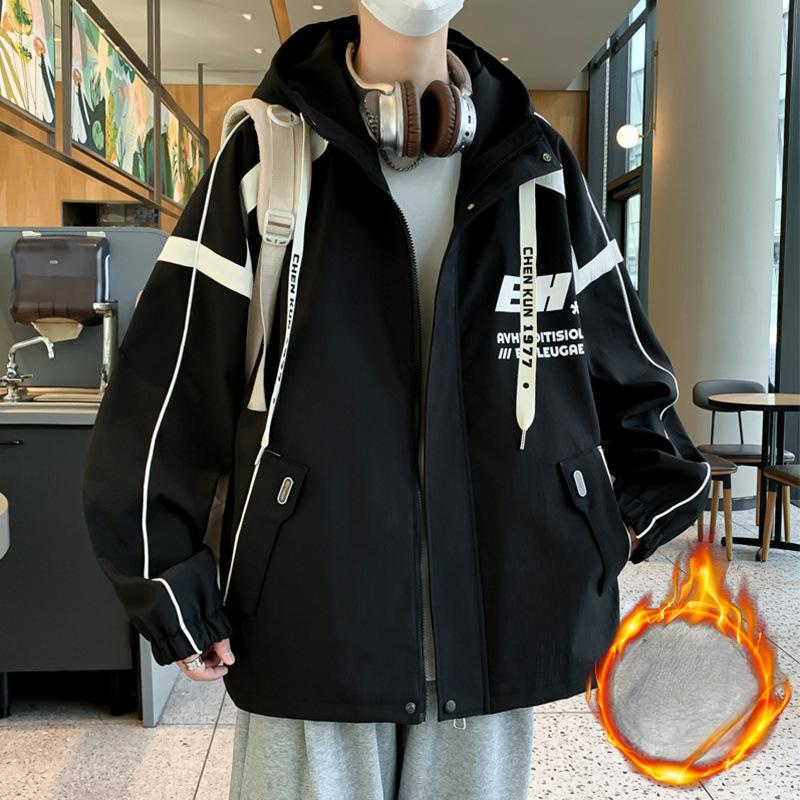 Весенне-осенняя подростковая куртка, модная куртка с капюшоном для учеников младших классов средней школы, универсальная повседневная куртка