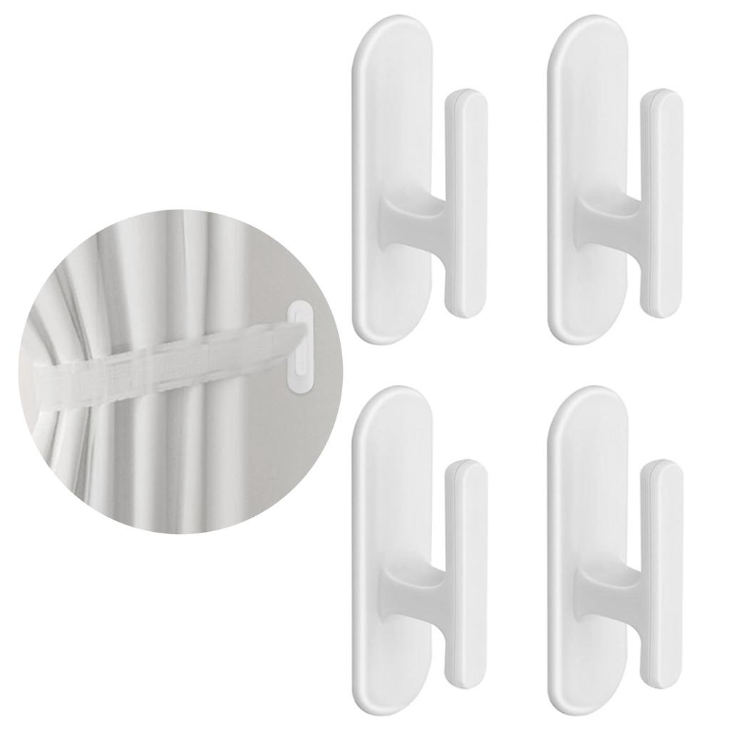 4Pcs Blind Cord Holder Safety Blind Cord Hooks Adhesive Window Blind String Wrap Cleat Winder for Home and Office Use